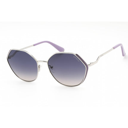 Guess Women's Sunglasses - Shiny Light Nickeltin Plastic Frame Smoke Lens | GU7842 10B ,