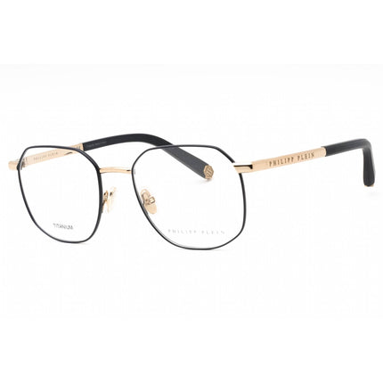 Philipp Plein Women's Eyeglasses - Shiny Grey Gold Metal Square Frame | VPP020M 02A8 ,