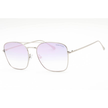 Tom Ford Women's Sunglasses - Shiny Palladium Metal Pilot Full Rim | FT0680 16Z ,