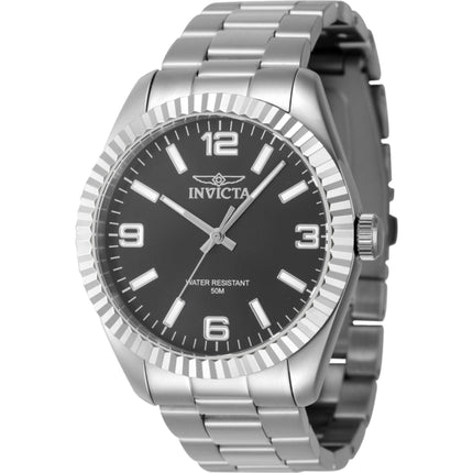Invicta Men's Watch - Specialty Black Dial Stainless Steel Bracelet Quartz | 47448 ,