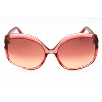 Tom Ford Women's Sunglasses - Shiny Pink Oversized Frame Bordeaux Lens | FT0919 72T ,