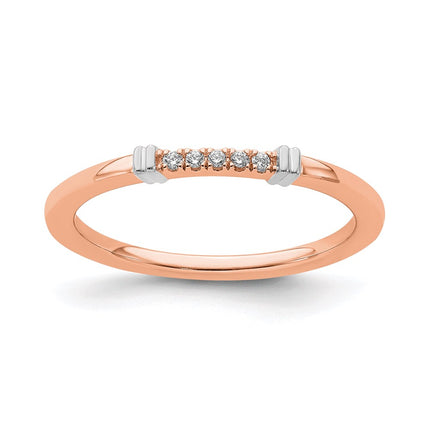 14k Two-Tone Stackable Expressions Diamond Ring | SK2091 ,