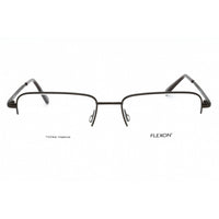 Flexon Men's Eyeglasses - Brown Metal Rectangular Half Rim Frame | FLEXON H6050 210 ,