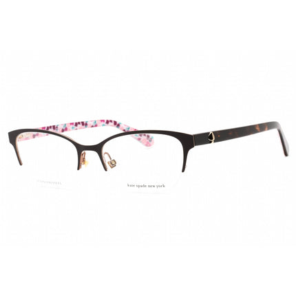 Kate Spade Women's Eyeglasses - Brown Cat Eye Frame Clear Demo Lens | FERRARA 009Q 00 ,