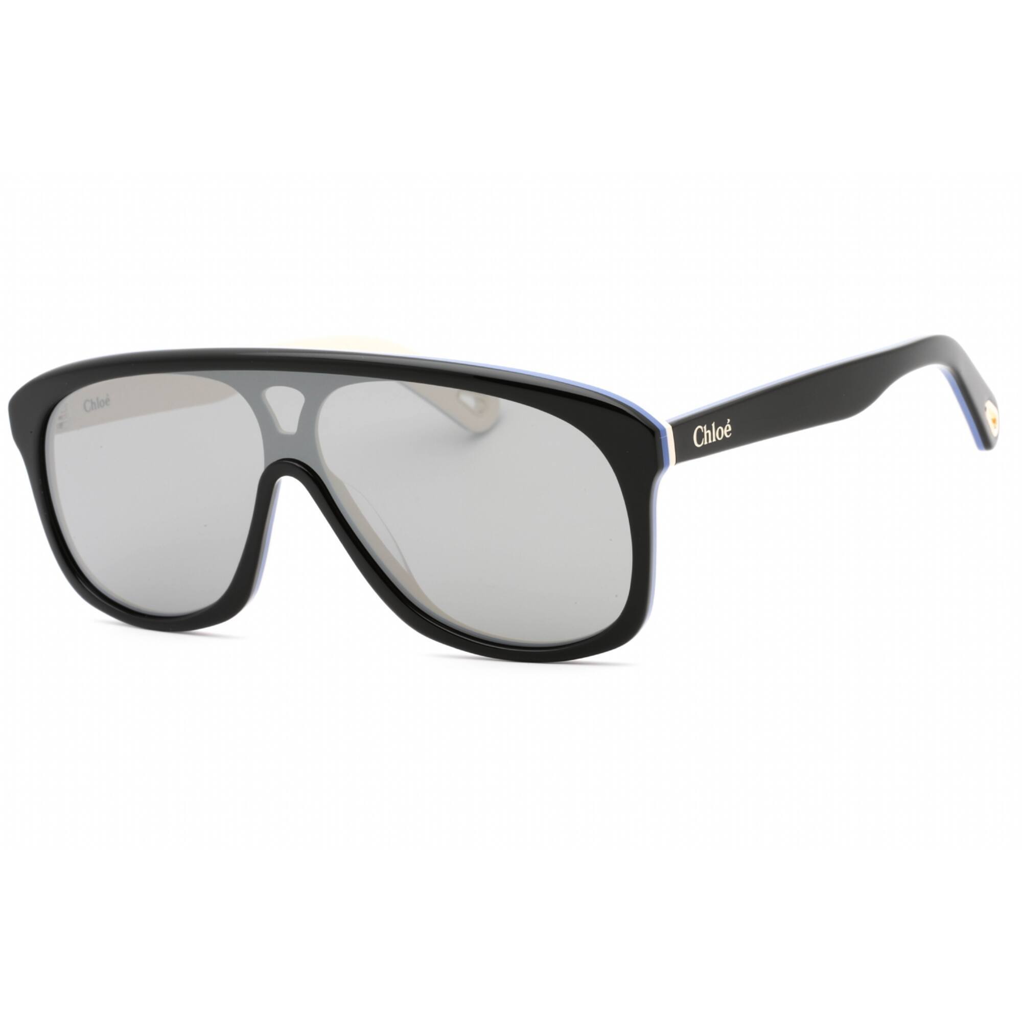 Chloe Womens Sunglasses, Black, Original Packaging CH0286S Chloé Rectangular Sunglasses 001 Grey - eye-oo.com main image 2