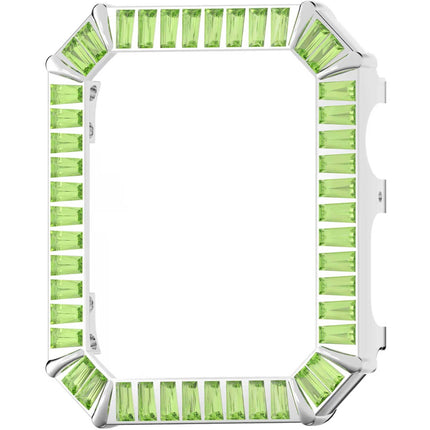 Swarovski Watch Case - Millenia Dazzling Green Crystals On Rhodium Plated | 5619489 ,