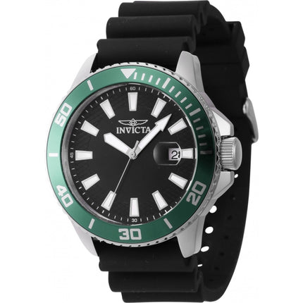 Invicta Men's Quartz Watch - Pro Diver Green and Silver Tone Bezel Strap | 46088 ,
