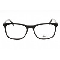 Pepe Jeans Men's Eyeglasses - Black Plastic Rectangular Full Rim Frame | PJ3315 C1 ,