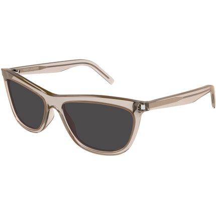 Saint Laurent Women's Sunglasses - Brown Acetate Cat Eye Frame Black Lens | SL515 006 ,
