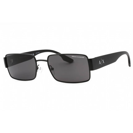 Armani Exchange Men's Sunglasses - Black Metal Aviator Frame | 0AX2052S 600087 ,