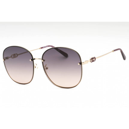Salvatore Ferragamo Women's Sunglasses - Shiny Gold/Purple Oval Frame | SF281SA 748 ,