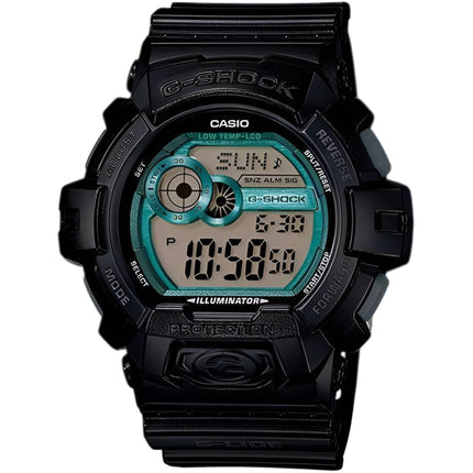 Casio Men's Watch - G-Shock Grey and Blue Digi Dial Black Resin Strap | GLS8900-1 ,