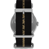 Timex Men's Quartz Watch - Expedition Sierra Black and Brown Fabric Strap | TW2V07800 ,