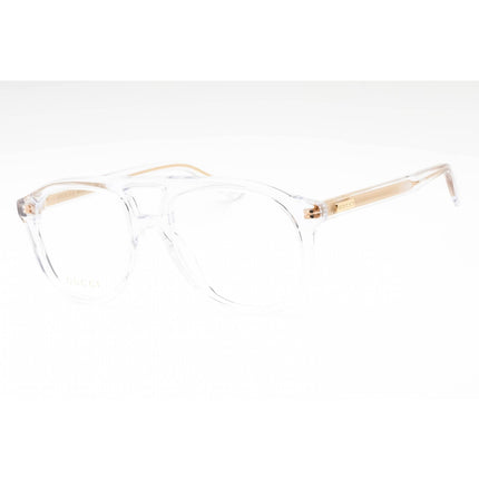 Gucci Men's Eyeglasses - Crystal Transparent Plastic Aviator Shape Frame | GG1320O 003 ,