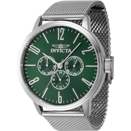 Invicta Men's Watch - Specialty Green Dial Stainless Steel Mesh Bracelet | 47120 ,