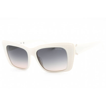 Guess Women's Sunglasses - White Plastic Cat Eye Shape Full Rim Frame | GU7890 21B ,