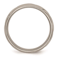 Titanium Swirl Design 6mm Satin Band | TB321 ,