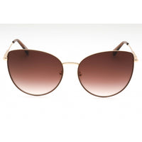 Longchamp Women's Sunglasses - Gold/Beige Metal Cat Eye Full Rim Frame | LO158S 721 ,