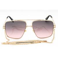 Marc Jacobs Women's Sunglasses - Gold Black Navigator Frame | MJ 1091/N/S 0RHL M2 ,
