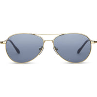 Toms Unisex Sunglasses - Shiny Gold Metal Frame Blue Lens | TOMS KILGORE 201 10013969 ,
