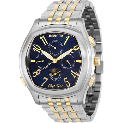 Invicta Men's Watch - Objet D Art Automatic Blue Dial Two Tone Steel Bracelet | 37657 ,