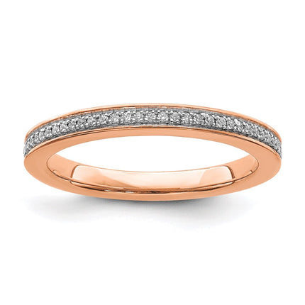 14k Rose Gold Stackable Expressions Diamond Ring | SK2105 ,