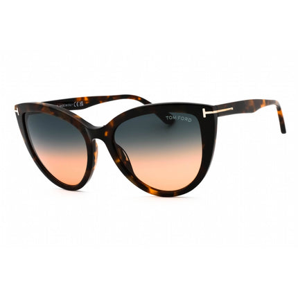 Tom Ford Women's Sunglasses - Coloured Havana Cat Eye Plastic Frame | FT0915 55P ,