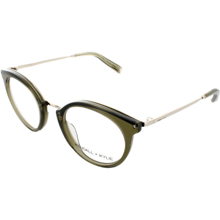 Kendall + Kylie Women's Eyeglasses - Green Cat Eye Frame Demo Lens | KKO111G RAE 301 ,