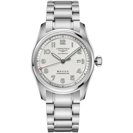Longines Men's Watch - Spirit Chronometer Silver Tone Dial Stainless Steel | L38114739 ,