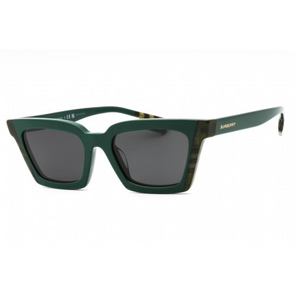 Burberry Women's Sunglasses - Green/Check Plastic Cat Eye Frame | 0BE4392U 405687 ,