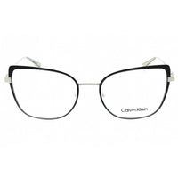 Calvin Klein Women's Eyeglasses - Black/Silver Cat Eye Full Rim Frame | CK22101 072 ,
