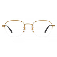 David Beckham Men's Eyeglasses - Matte Gold Titanium Half Rim Frame | DB-1109/G 0AOZ ,
