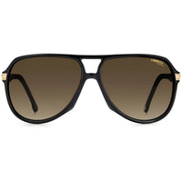 Carrera Unisex Sunglasses - Black Gold Plastic Pilot Full Rim Frame | 1045/S 02M2 ,