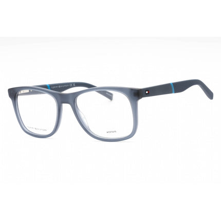 Tommy Hilfiger Men's Eyeglasses - Matte Blue Plastic Square Frame | TH 2046 0IPQ 00 ,