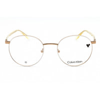Calvin Klein Unisex Eyeglasses - White Metal Round Shape Full Rim Frame | CK23106 108 ,