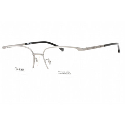 Hugo Boss Men's Eyeglasses - Matte Ruthenium Half Rim Frame | BOSS 1225/F 0R81 00 ,