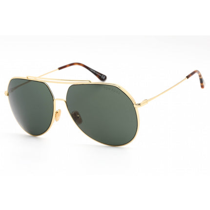 Tom Ford Men's Sunglasses - Shiny Deep Gold Metal Pilot Shape Frame | FT0926 30N ,