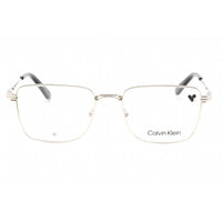 Calvin Klein Men's Eyeglasses - Silver Metal Square Full Rim Frame | CK23104 045 ,