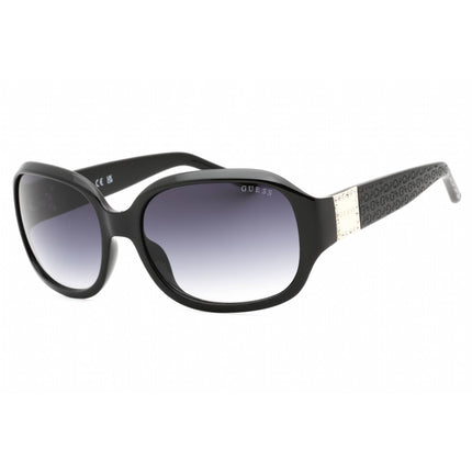 Guess Factory Women's Sunglasses - Shiny Black Rectangular Plastic Frame | GF6121 01B ,
