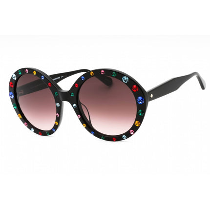 Kate Spade Women's Sunglasses - Black Multicolor Round Frame | ZYA/G/S/STRASS 0SZE HA ,