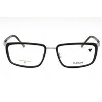 Flexon Men's Eyeglasses - Matte Black/Gunmetal Metal Rectangular | FLEXON E1138 002 ,