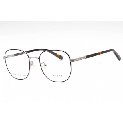 Guess Men's Eyeglasses - Shiny Dark Nickeltin Metal Full Rim Frame | GU50067-D 006 ,