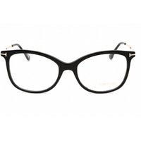 Tom Ford Women's Eyeglasses - Shiny Black Cat Eye Acetate Full Rim Frame | FT5510 001 ,