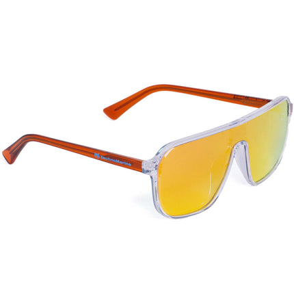 Technomarine Unisex Sunglasses - Transparent TR90 Frame Orange Lens | TMEW009-05 ,