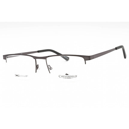 Chesterfield Men's Eyeglasses - Matte Grey Metal Rectangular Frame | CH 113XL 0FRE 00 ,