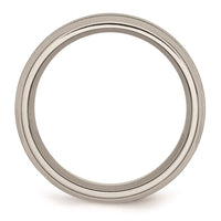 Titanium Grooved 8mm Brushed and Polished Band | TB30 ,