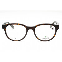 Lacoste Men's Eyeglasses - Dark Havana Acetate Oval Frame Clear Demo Lens | L2921 230 ,