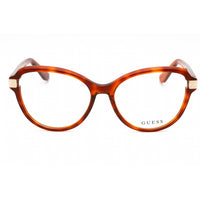 Guess Women's Eyeglasses - Blonde Havana Acetate Full Rim Cat Eye Frame | GU2955 053 ,