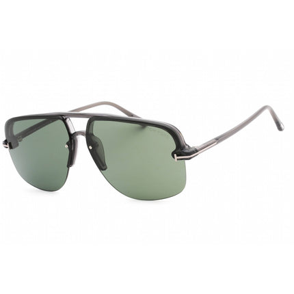 Tom Ford Women's Sunglasses - Grey/Other Metal Pilot Frame Green Lens | FT1003 20N ,