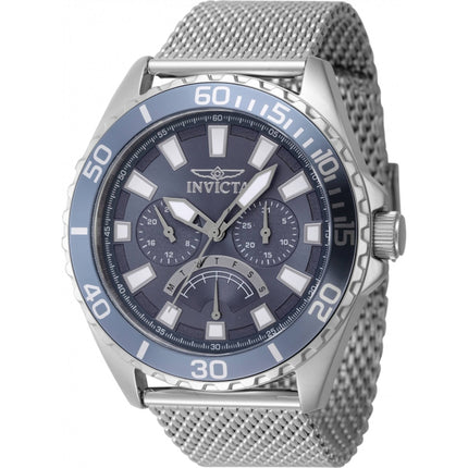 Invicta Men's Watch - Pro Diver Quartz Day-Date Blue Dial Mesh Bracelet | 46905 ,